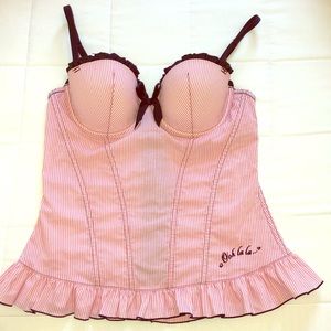 Ooh Lala... Pink Bustier Size Medium